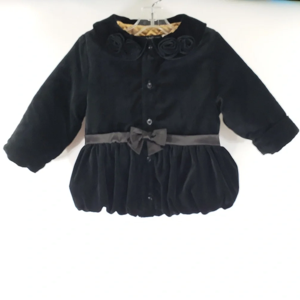 Wendy Bellissimo Black Velvet Dressy Jacket, 24‎ mo